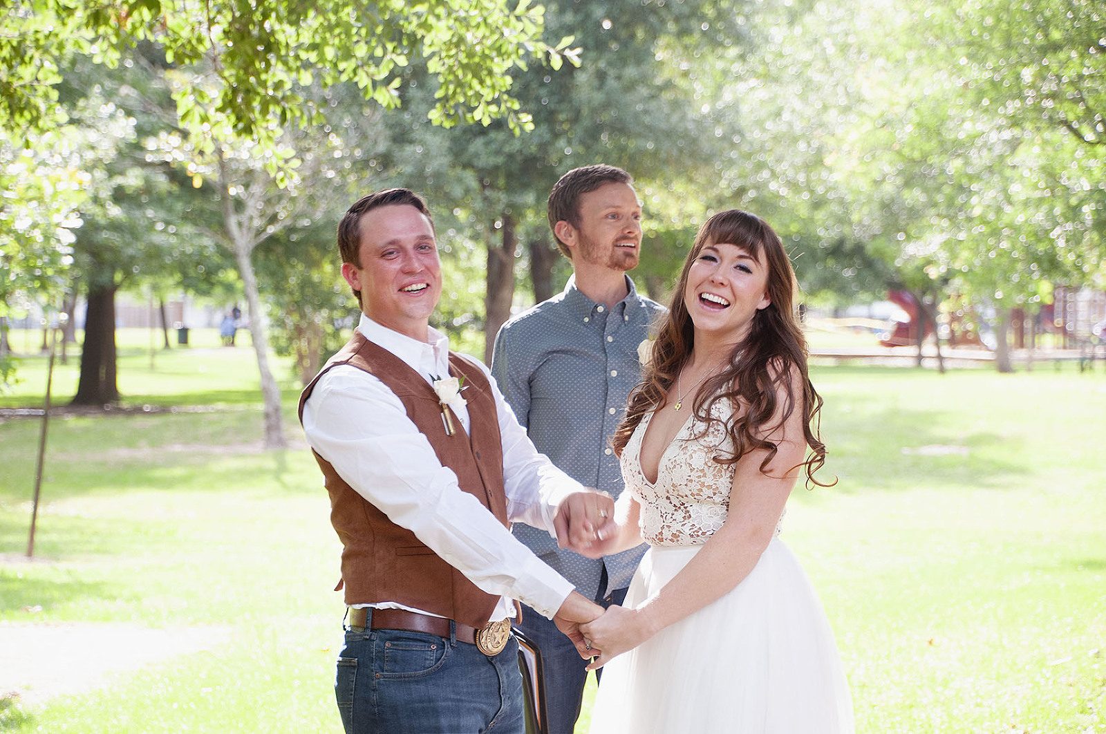 Outdoor Houston Wedding Photo