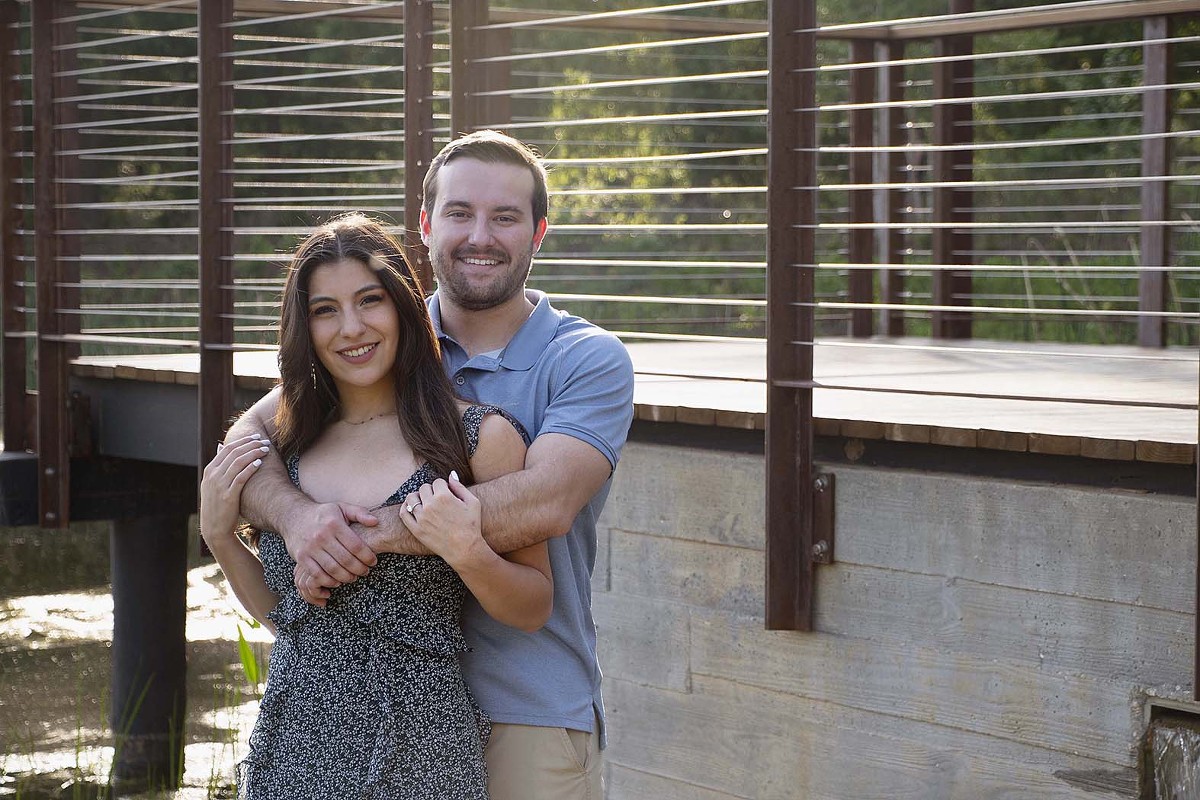 Memorial Park Engagement Portraits