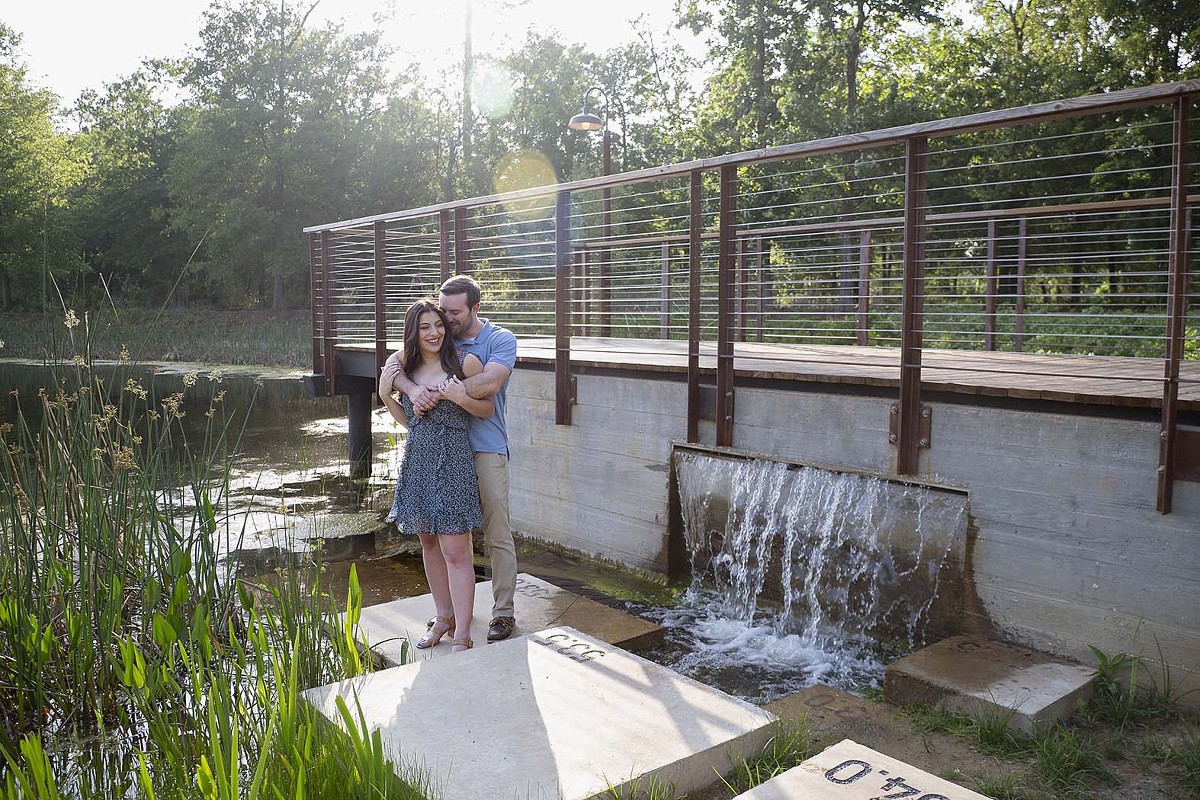 Memorial Park Engagement Portraits