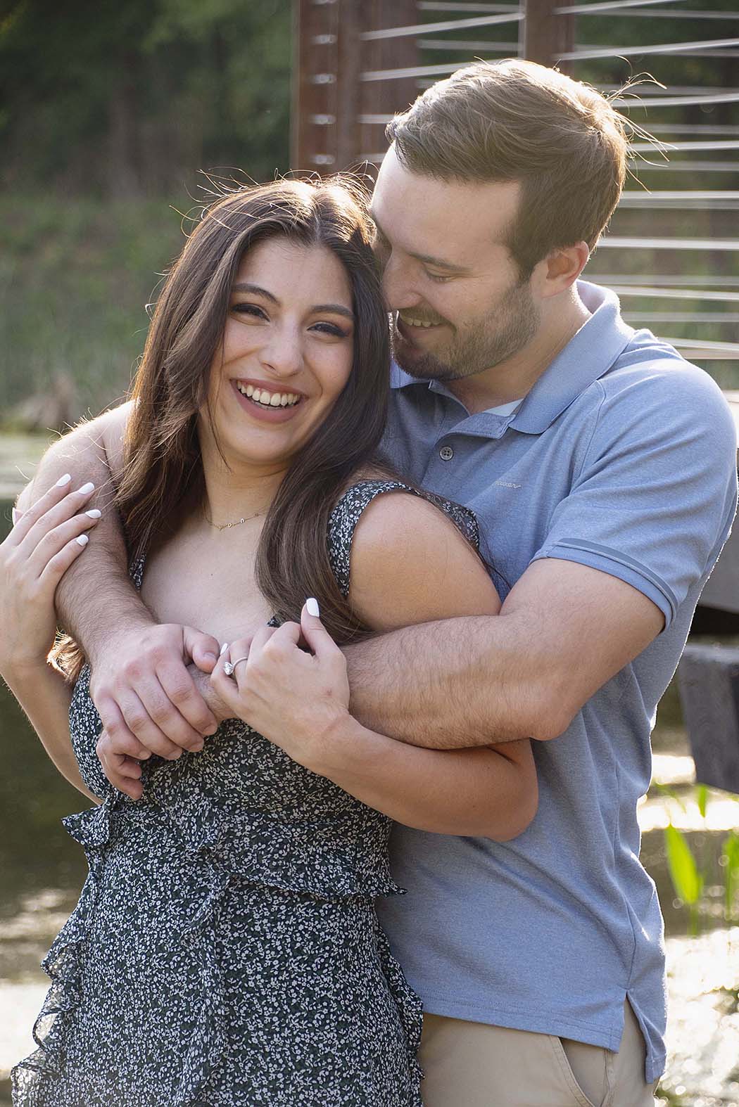 Memorial Park Engagement Portraits