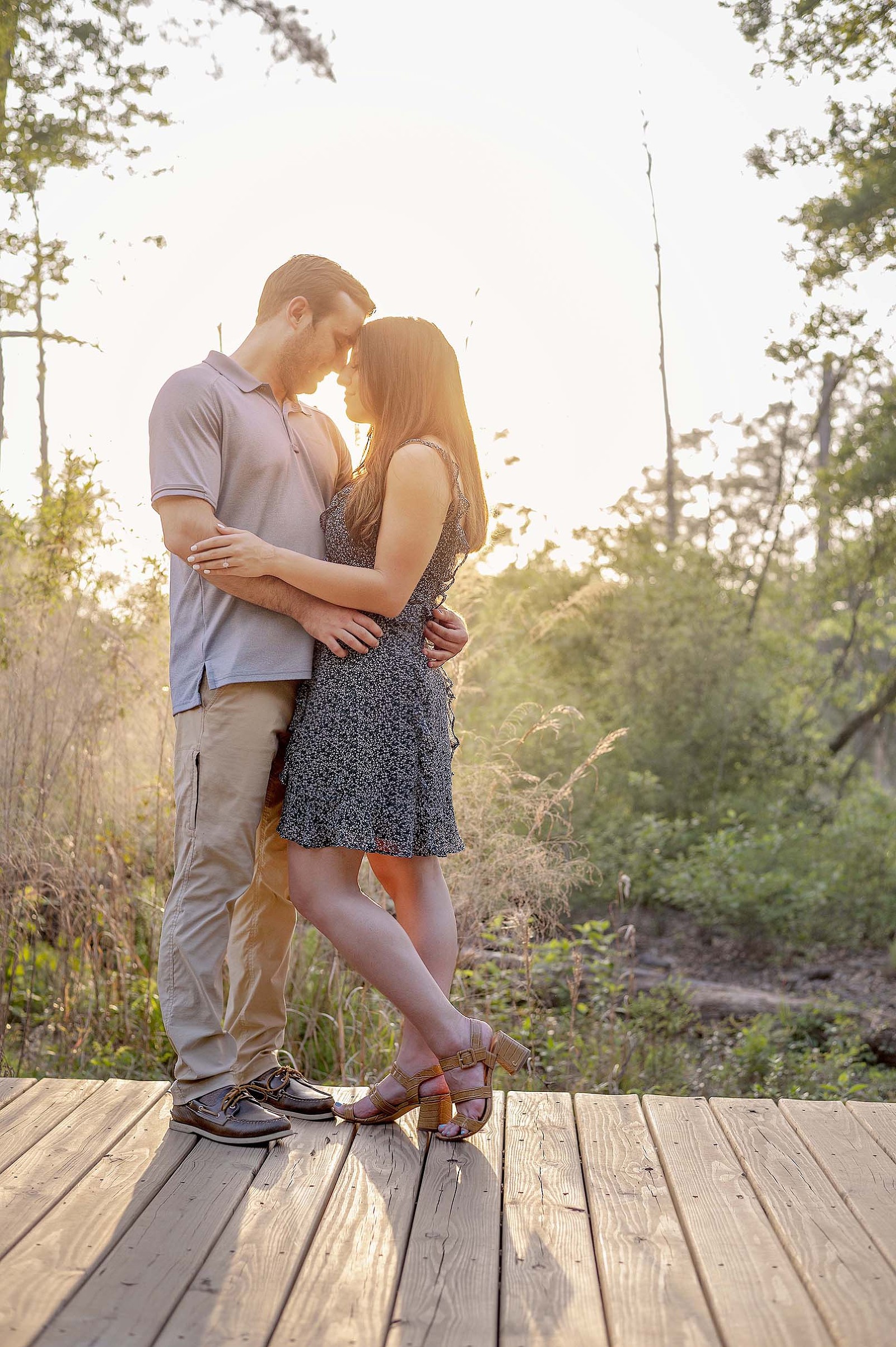 Memorial Park Engagement Portraits