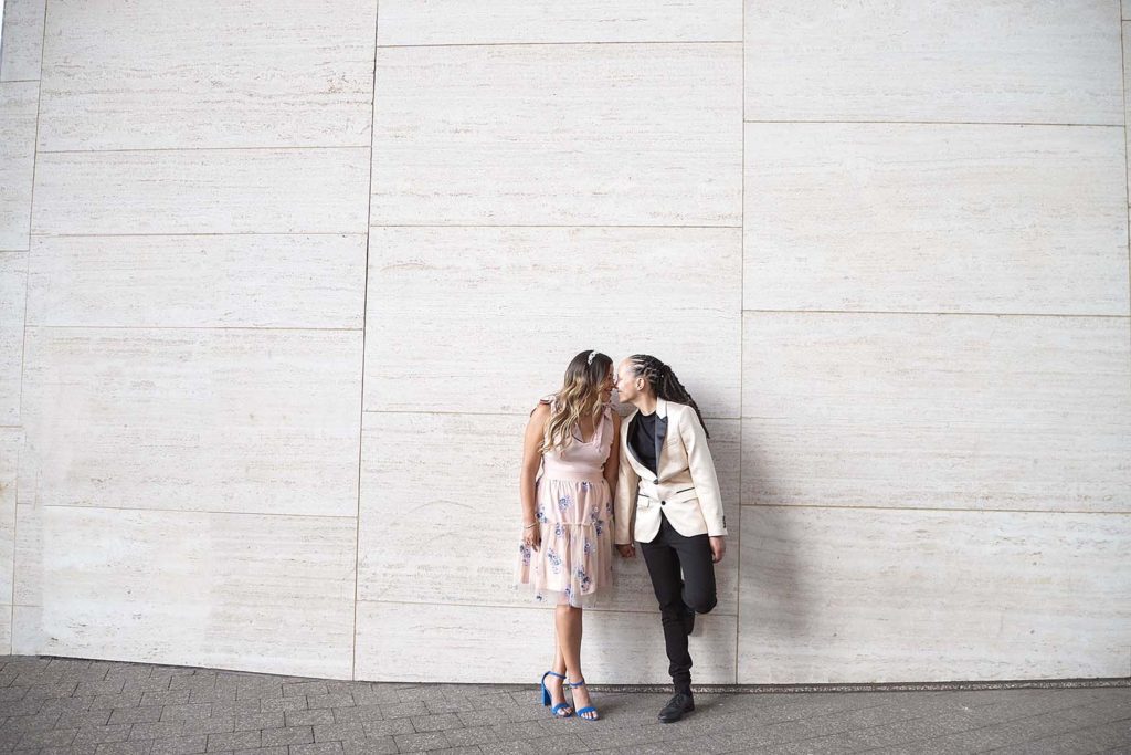 Houston Theater District Engagement Portraits