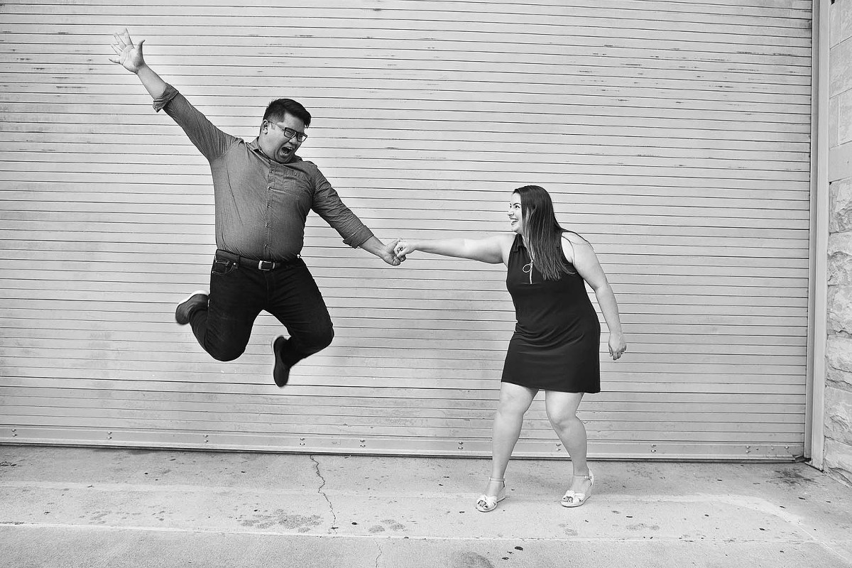 Funny Engagement Portraits