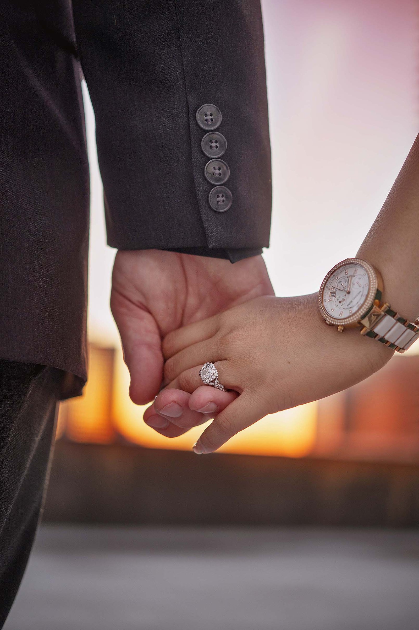 Houston Engagement Photo sunset