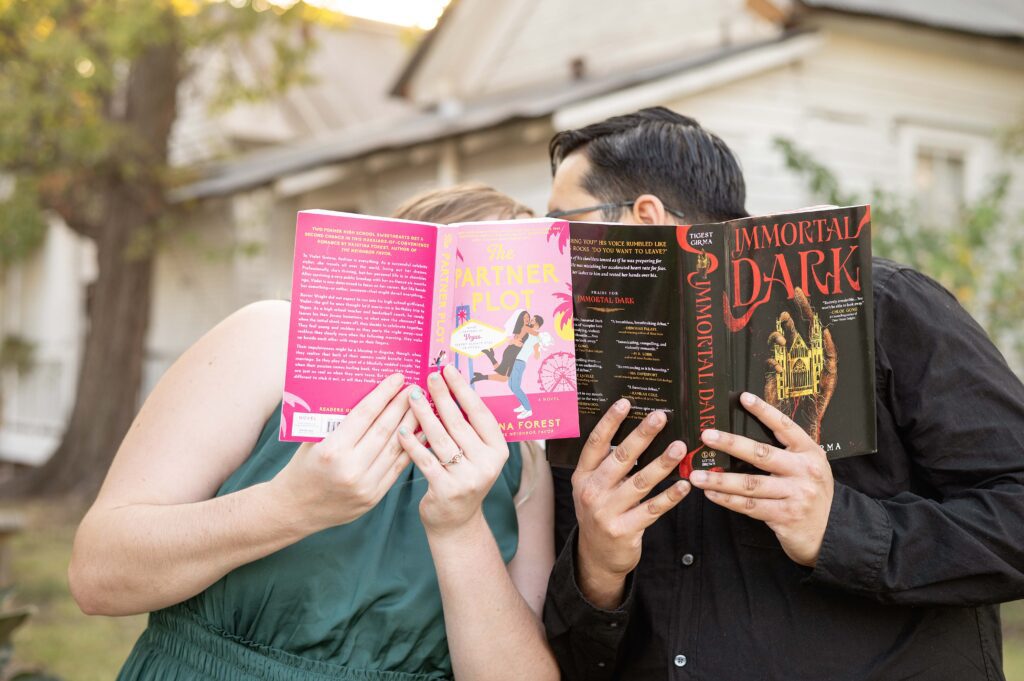 book date engagement portrait houston